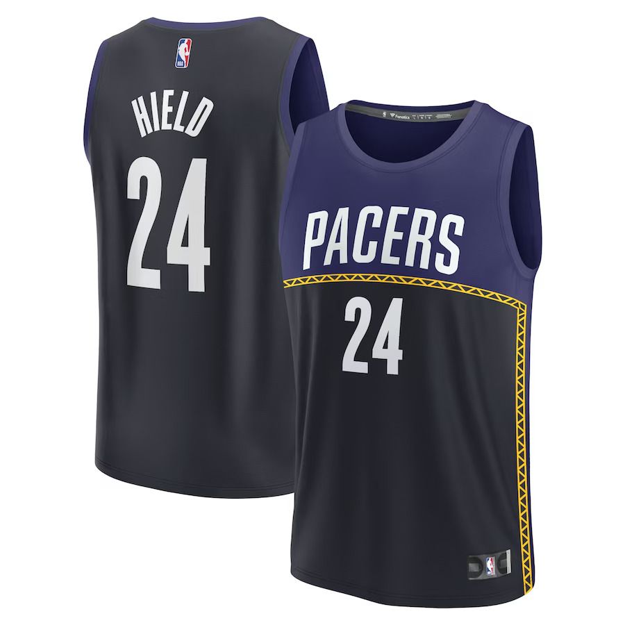 Men Indiana Pacers #24 Buddy Hield Fanatics Branded Blue City Edition 2022-23 Fastbreak NBA Jersey->indiana pacers->NBA Jersey